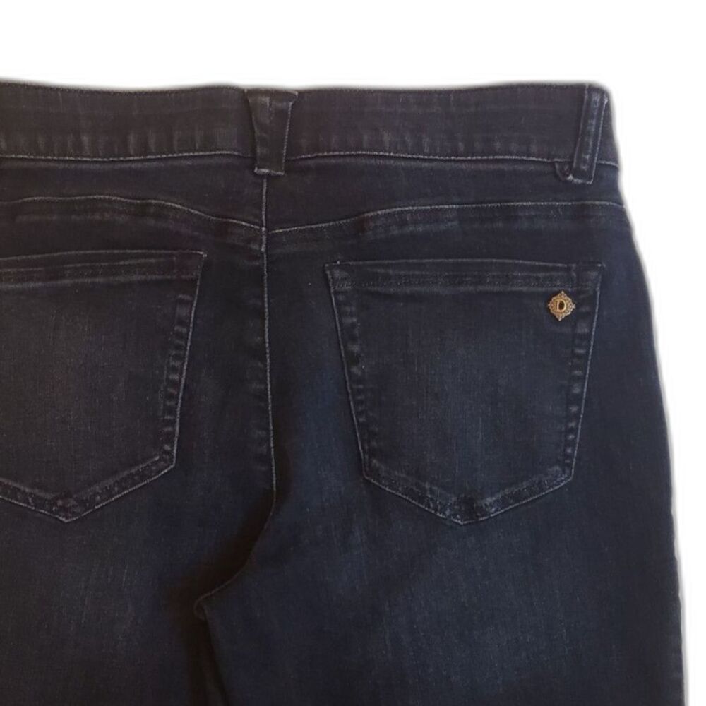 Democracy - "Ab" Technology - Dark Wash Flare Jeans - Black - Women Size 8 - Picture 5 of 8